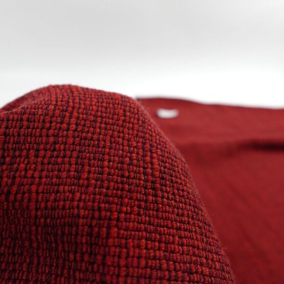 LEMLEM Poncho Sweater Rust Wool Woven Oversized Rach Southwestern Art to Wear - Picture 16 of 16